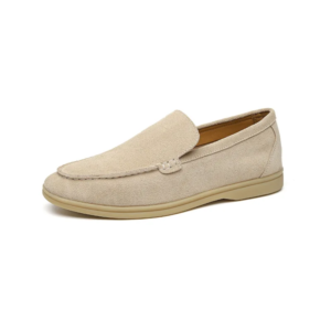 Men’s Classic British Style Suede Loafers – Genuine Leather Moccasins & Comfortable Driving Flats
