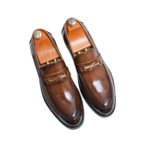 New Luxury Slip-On Dress Shoes for Men – Genuine Leather Italian Loafers, Black & Brown Formal Oxford Shoes