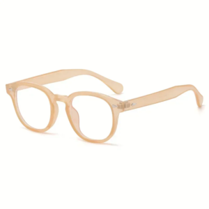 2024 Retro Round Sunglasses – Jelly Orange Frame with UV400 Protection & Stylish Rivet Details